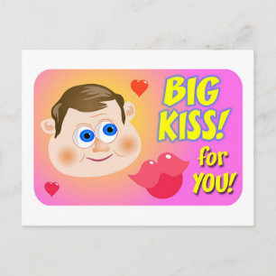 Carte Postale Gros Baiser !