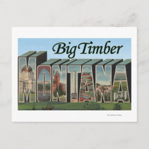 Carte Postale Gros Bois, Montana - Grandes Lettres Scènes