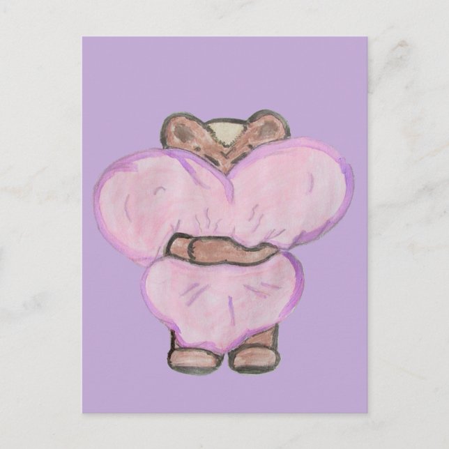 Carte Postale Gros câlin. (Devant)