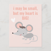 Gros câlin ! Anniversaire de enfant de souris gris