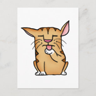 Carte Postale Gros chat