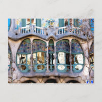 Gros plan de Casa Batlló, Barcelone, Espagne