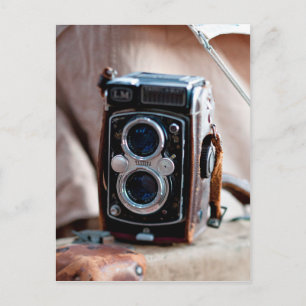 Carte Postale Gros plan d'un appareil photo ancien