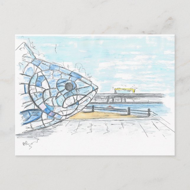 Carte Postale Gros poisson Belfast (Devant)