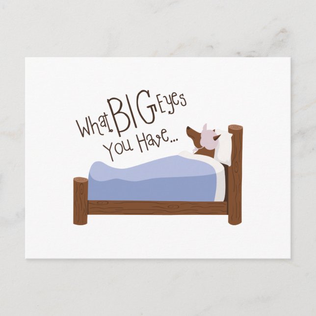Carte Postale Gros yeux que vous avez (Devant)