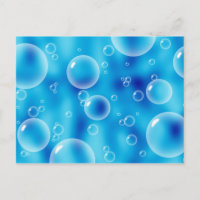 Grosses bulles bleues rebondissantes
