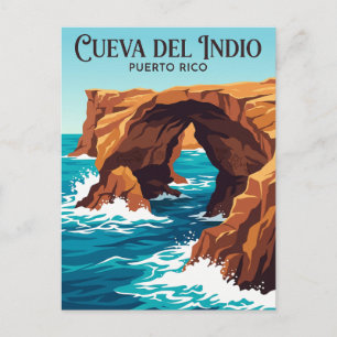 Carte Postale Grotte de l'Indien Porto Rico