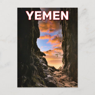 Carte Postale Grotte Hoq à Socotra, Yémen