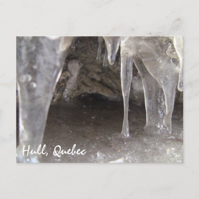 Carte Postale Grottes de glace de Hull Québec (Devant)