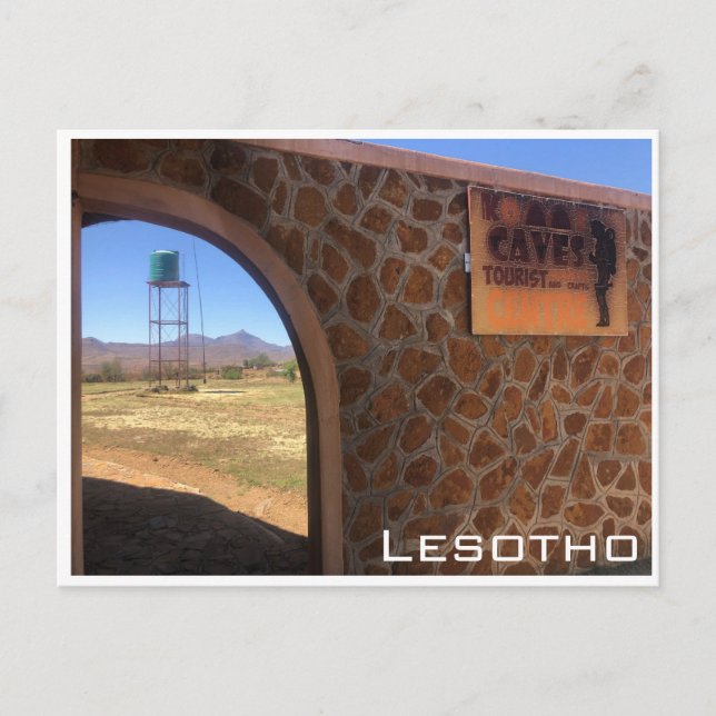 Carte Postale grottes de kome lesotho (Devant)