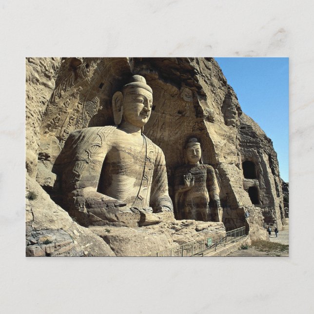 Carte Postale Grottes de Yungang, province de Shanxi, Chine (Devant)