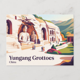 Carte Postale Grottoes de Yungang Datong Chine