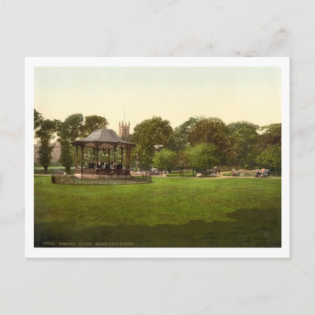 Carte Postale Grove Park, Weston-super-Mare, Somerset, Angleterr (Devant)