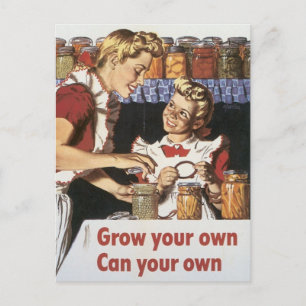 Carte Postale Grow Your Own, Can Your Own