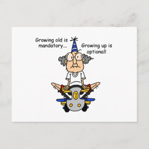 Carte Postale Growing Up est un Humour facultatif