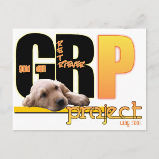 CARTE POSTALE GRP - PROJET GOLDEN RETRIEVER - TRÈS COOL!