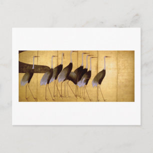 Carte Postale Grue, Ogata Korin Art japonais