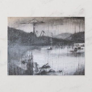 Carte Postale Grues au-dessus de la rivière Clyde