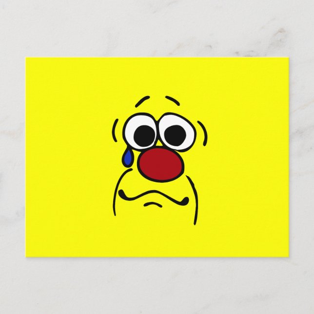 Carte Postale Grumpey de visage de sympathie (Devant)