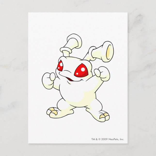 Carte Postale Grundo Blanc (Devant)