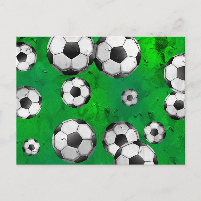 Carte Postale Grunge Soccer (Devant)
