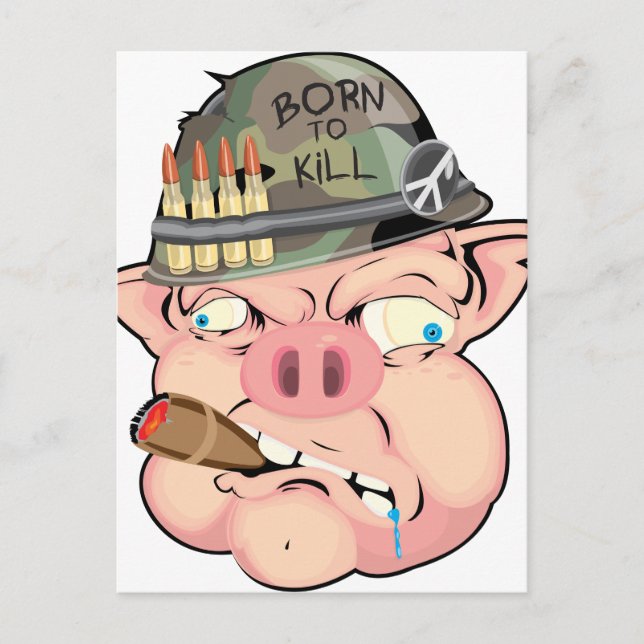 CARTE POSTALE GRUNT PIG (Devant)