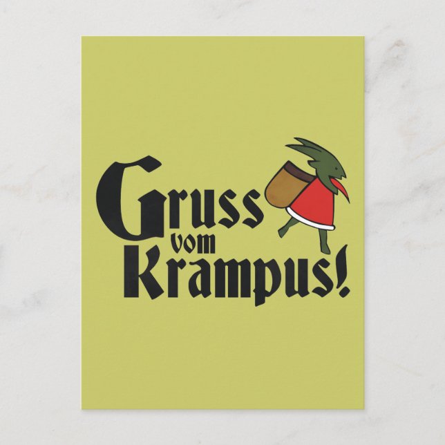 Carte Postale Gruss Vom Krampus (Devant)