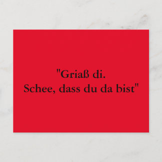 Carte Postale Grußkarte aus Bayern