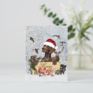 Carte Postale Gsp, Noël de chien