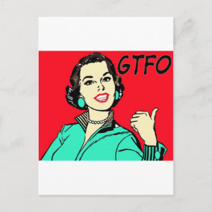 Carte Postale GTFO Gal