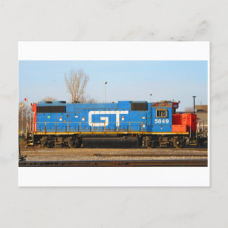 Carte Postale GTW 5849 Moteur de locomotives CN Stuart Yard Hami