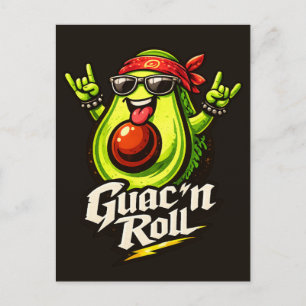 Carte Postale Guac 'n Roll - Guac Pack - Foodie Fiends -> Guac '