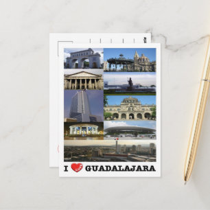 Carte Postale Guadalajara - Mexique - I Love -
