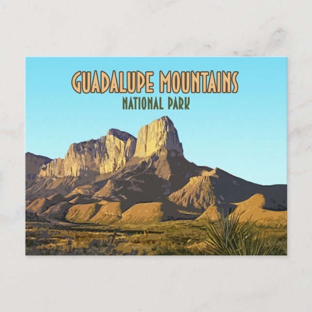 Carte Postale Guadalupe Mountain National Park Texas (Devant)