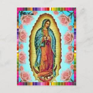 CARTE POSTALE GUADALUPE VIRGIN MEXICO 11 PRODUITS PERSONNALISABL