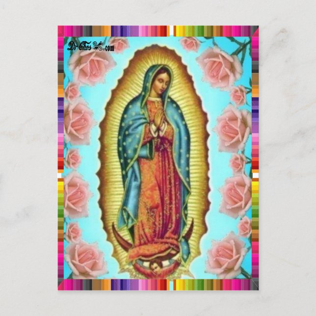 CARTE POSTALE GUADALUPE VIRGIN MEXICO 11 PRODUITS PERSONNALISABL (Devant)