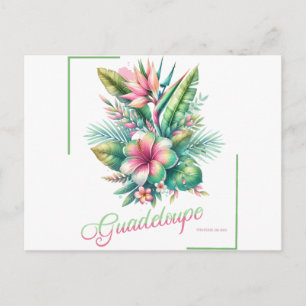 Carte Postale Guadeloupe Paradise Island – Tropical Flowers 