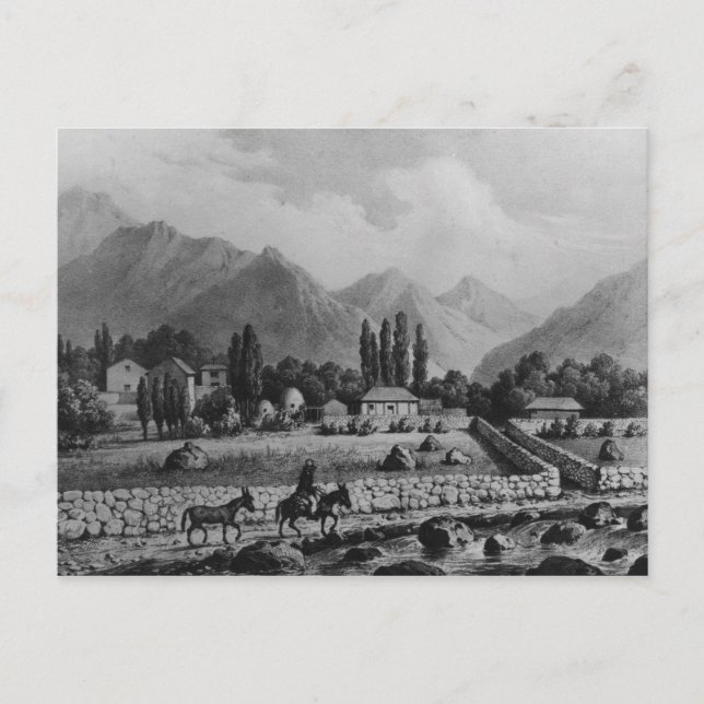 Carte Postale Guanta, de 'Historia de Chile', 1854 (Devant)