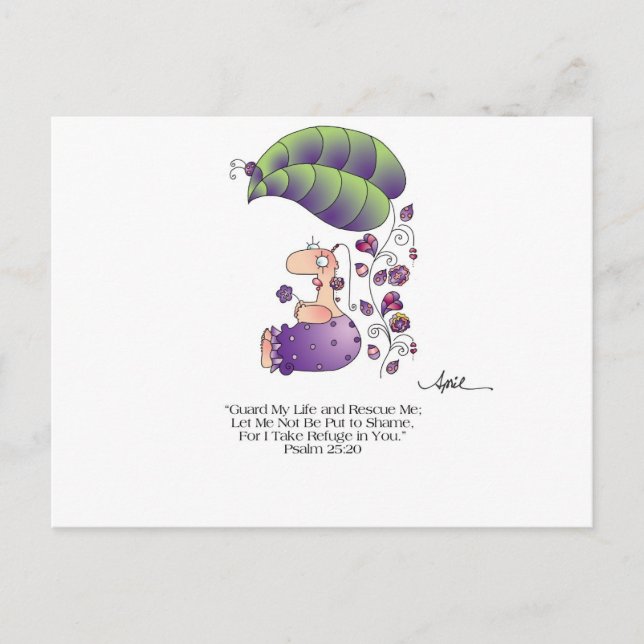 Carte postale GUARD MY LIFE par April McCallum (Devant)