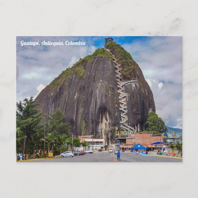 Carte Postale Guatapé, Antioquia, Colombie, Piedra del Peñol (Devant)