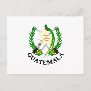 Carte Postale GUATEMALA - emblème/drapeau/armoiries/symbole