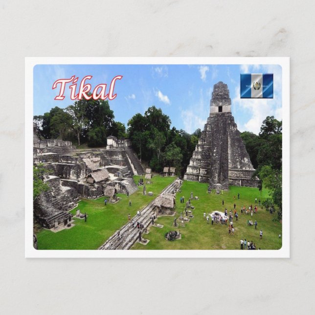 Carte Postale Guatemala - Tikal Mayan - Ruines - (Devant)
