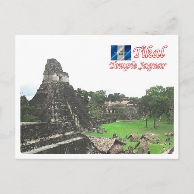 Carte Postale Guatemala - Tikal - Temple Jaguar - (Devant)