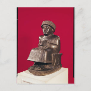 Carte Postale Gudea, Prince de Lagash, dédiée à