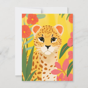 Carte Postale Guépard mignon