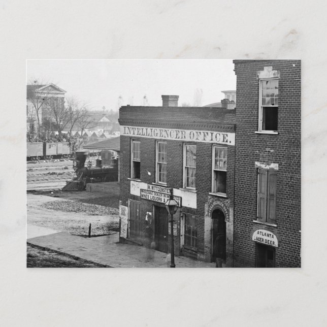 Carte Postale Guerre civile à Atlanta, 1864 (Devant)