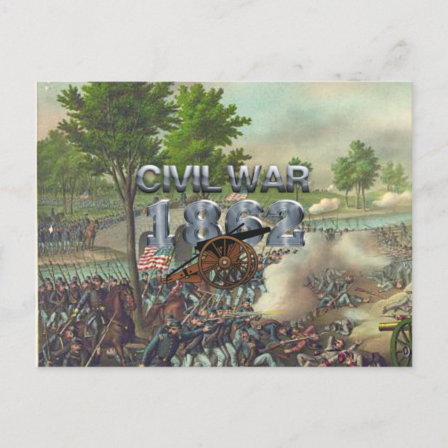 Carte Postale Guerre civile d'ABH 1862 (Devant)
