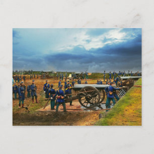 Carte Postale Guerre civile - Unité d'artillerie lourde 1861