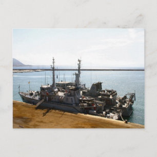 Carte Postale Guerre mondiale IIGunboats en Anzio