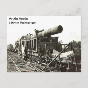 Carte Postale Guerre mondiale     IIRrail arme, Anzio Annie